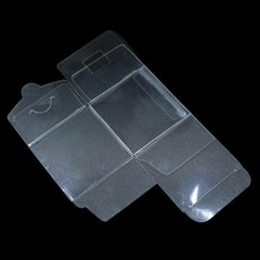 10X Clear Simple Storage Case PVC Gift Transparent Packing Boxes 4X4X8cm