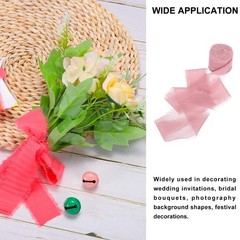 Chiffon Ribbon, 1.5″x7 Yard Silk Dusty Rose Tulle Satin Fabric Ribbon,3pcs