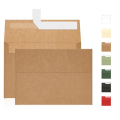 A7 Brown Kraft Envelopes Self Seal 100 Pack 120 GSM, A7-100 PCS