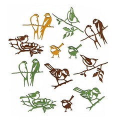6pcs Birds Nest Animal Cutting Dies, Leaves Tree Branch Die Cuts Metal Emboss…