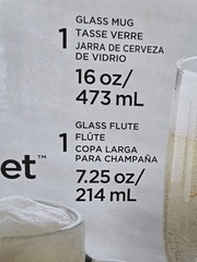 Libbey Mr & Mrs Toasting Set of 2 Glass Mug 16oz Flute 7.25oz w Box Wedding Gift