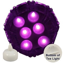 FREESH 6X Waterproof LED Floating Tealight Flameless Candle Wedding Party Pink