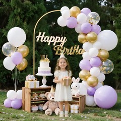 Uimoso Metal Arch Backdrop Stand 7.2 x 4 ft for Weddings and Events