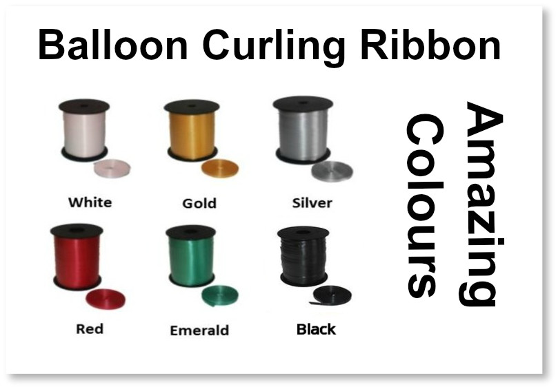 100 metre (2 x 50 m small reel) Balloon Curling Ribbon – Pick and Mix 2 Colours