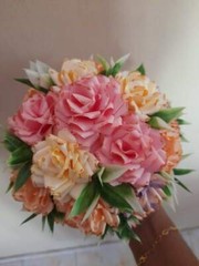 Handmade Paper Flowers Vase Wedding Party Home Office Outdoor Table Decoration