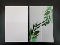 Greenery Wedding Invitations w/ RSVP Cards & Envelopes Folded Vellum Jacket 25ct