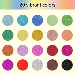 Simetufy Glitter Cardstock Paper, 60 sheets, Multicolored, White, 20 Colors