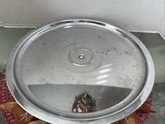 13.5” Silver Colored Finish Display Cake Stand with Pedestal