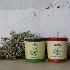 Premium Scented Hand Made Chakra Energy Candle Votive 12-Pack Healing Anahata