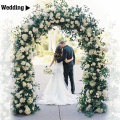 Jumbo White Wedding Arch Ceremony Metal Backdrop Garden Arch Frame Pergola Stand