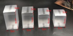 25PCS PVC Boxes Wedding Favour Gift Toy Doll Display Package Semi-Sheer Frosted
