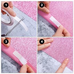 Carpet Runner for Party 4.6 x 60 Feet Runway Rug 4.6 x 16.4 Feet Glitter Pink