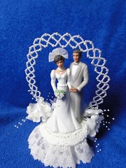New Wilton «Heavenly» Designer Series Wedding Cake Top, grey Tux # 118-603