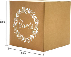 Kraft Card Box Wedding Favors Post Boxes Cardboard Wedding Party Decor Table Cen