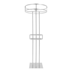 2-Tier Wedding Flower Stand, Flower Stand Metal Wedding Floral Rack Silver