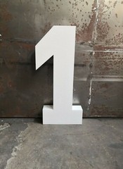 Polystyrene Number 50cm Birthday Anniversary Party Digit Letter Table Decoration 3D