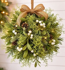 Set of 2 Styrofoam Balls Floral Kissing Ball Base Hanging Orb Wedding Decor DIY