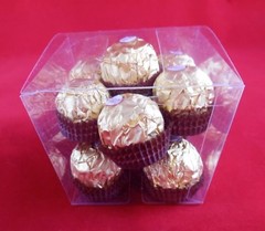 Box Clear Food Grade PET Party Favor Boxes Pre-Folded Cubes 25 units 3×3.5×3 in