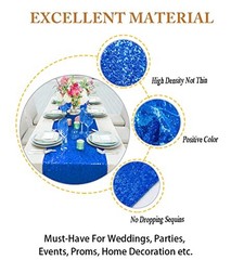 12×72-Inch Royal Blue Rectangle-Sequin Table Runner for Wedding/Party/Decor