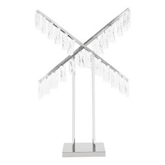 X-Shaped Crystal Flower Stand,Flower Stand Decoration for Wedding/Birthday/Party
