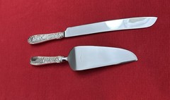 Tiffany & Co JARDIN 2 Pc Cake Serving Set W/box Sterling Handle