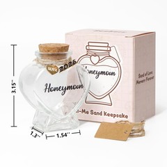 Honeymoon Sand Keepsake Jar 2026 – Bridal Shower Gifts, Personalized Weddi