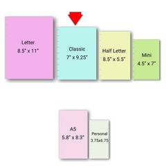 Undated Weekly Planner Inserts, Fits 9 Disc Medium Size Planners Calendar Ref…