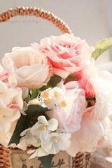 Blush Cream Artificial Flowers Fake Roses Peonies Dahlia Whisper Blush Cream