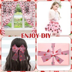 Windkream 8 Pcs 29 X70 Inch Strawberry Shiny Glitter 29 x 70 inches, Pink