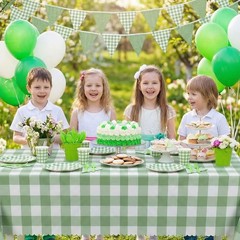 3 Pack Sage Green Gingham Tablecloths, 54 X 3 Pack,