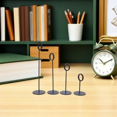 4Pcs Black Wedding Table Card Holders with Easy Maintenance and Sturdy Design