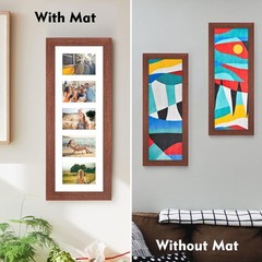 8×24 Picture Frame Display 5 opening 4X6 Picture Frame Collage,Multi Photo Fr…