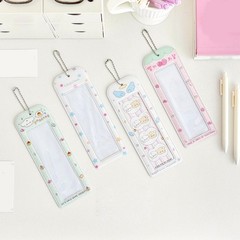 PVC Idol Photocard Holder with Decorative Pattern Cartoon Clear Photocard Dis…
