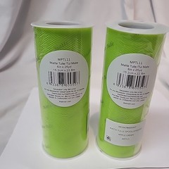 12 Tulle/Tul with 5 pink 6 in x 12yd, 5 Aqua 6 » x 25 yd and 2 Green 6″ x 25 yd