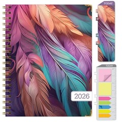 HARDCOVER 2026 Planner, 7″x9″: 14 Months (November 2025 7″ x 9″ Pastel Peacock
