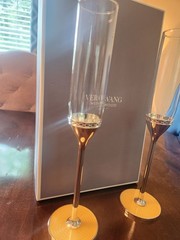 Vera Wang Gold Love Knots Wedgwood Toasting Flutes