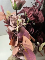 Ling’s Moment 11” Burgundy Bouquet For Wedding