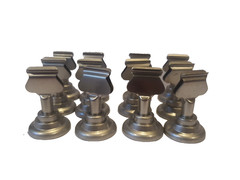 Silver Table Number Card Place Holders 12pk 1.5×1 Party Wedding Holiday Occasion