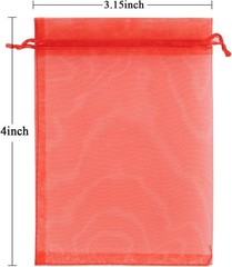 Durable Assorted Organza Drawstring Bags – 100 Pack, Perfect for Jewelry & Candy