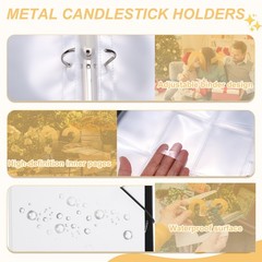 Mini Photo Album, 2.5 x 3.5″ Small Pictures Book Album Hold 200 Pictures, White