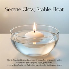 30 PCS Floating Candles – Small Floating Candles for Centerpieces White