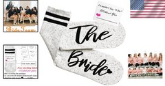 Personalized Slipper Socks for Bride & Bridal Party – Cozy Wedding Essentials