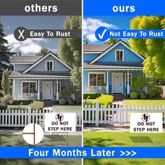 25 Pack Metal Yard Sign Stakes – 16.5×7 Inches, Real Estate Sale Signs, Custo…
