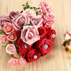 Wedding Bouquet Holders 2 Pcs Floral Foam Bridal Bouquet Arrangement Foam Handle