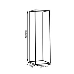Balsa Circle 2 pcs 40-Inch tall Black Matte Metal Geometric 40″,