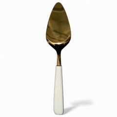 Royal Limited «Holly Holiday» gold-plated cake server with a porcelain handle
