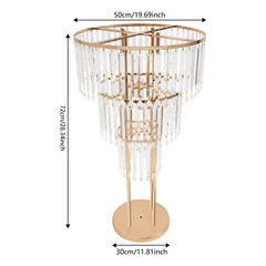 Gold Iron+Acrylic Flower Stand for Wedding Centerpieces Wedding Flower Stand