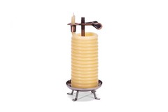 Candle by the Hour 48-Hour Tall Candle, Eco-friendly Natural Beeswax with Co…