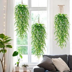 Artificial Plant Fake Eucalyptus Wall Hanging Flower Wedding Garden Home Decor