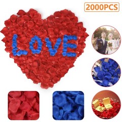 2000PCS Artificial Fake Rose Petals Wedding Event Romantic Night Party Decor USA